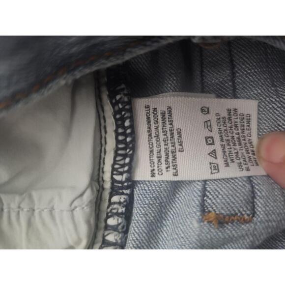 Free People Womens Distressed Light Wash Ripped Frayed Hem Jeans Size W24 XS - Picture 9 of 9